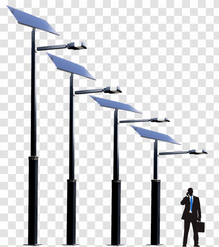 Street Light Solar Lamp Lighting Power - Machine - Pole Transparent PNG