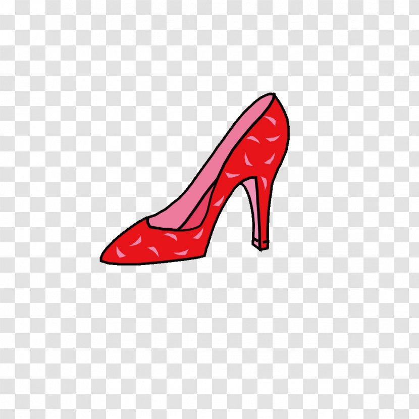 Hangzhou Logo Digital On-screen Graphic Shoe High-heeled Footwear - Information - Red High Heels Transparent PNG