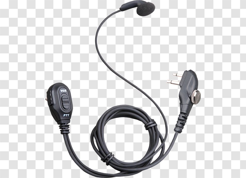 Microphone Voice-operated Switch Two-way Radio Push-to-talk Headset - Cartoon Headphones Transparent PNG