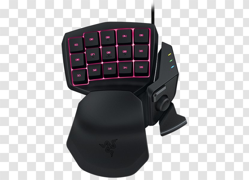 Computer Keyboard Razer Tartarus Chroma Gaming Keypad USB V2 Ergonomic - Component Transparent PNG