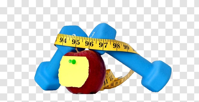Physical Exercise Barbell Apple - An Object Ruler For Winding The And Apples Transparent PNG