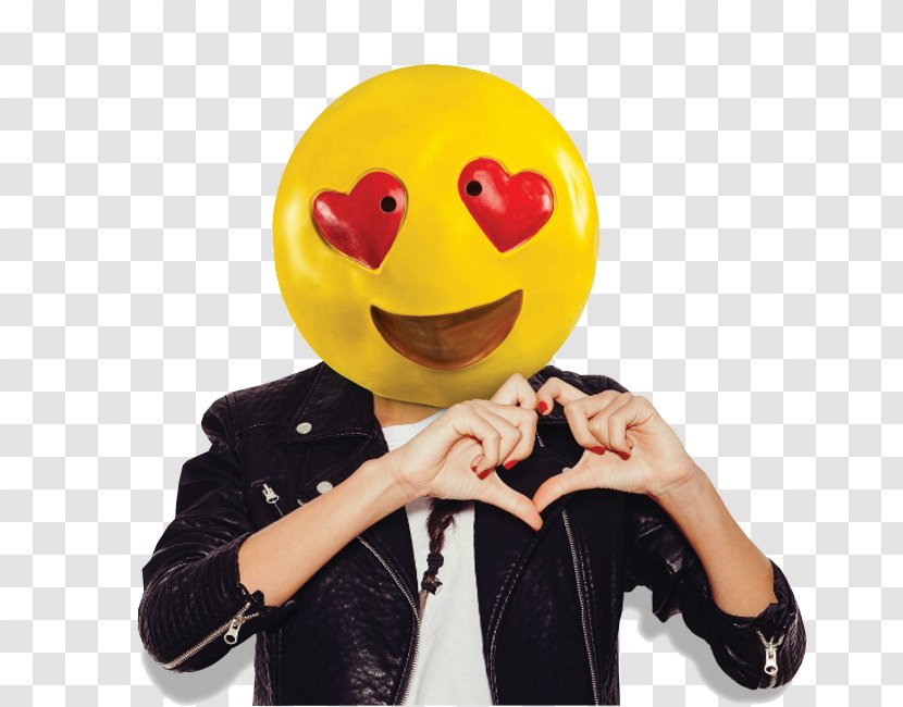 Latex Mask Face With Tears Of Joy Emoji Costume Transparent PNG