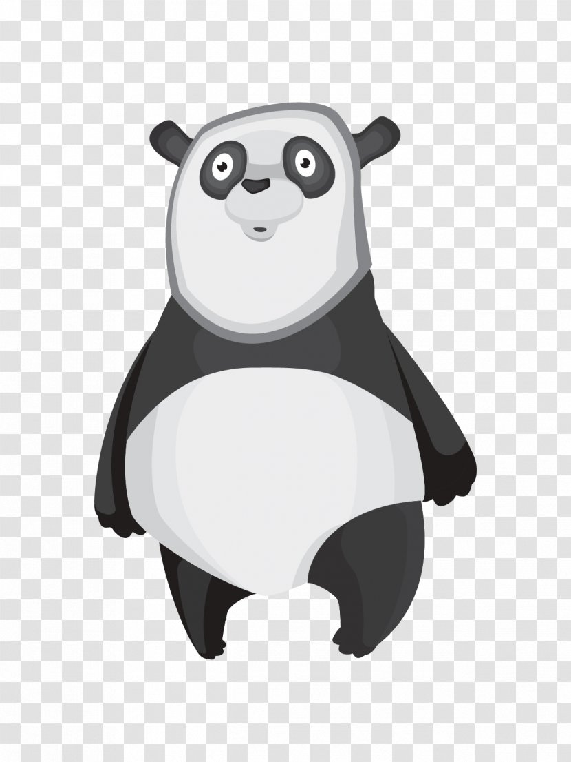 Giant Panda Bear Red Mural Cuteness - Carnivoran Transparent PNG