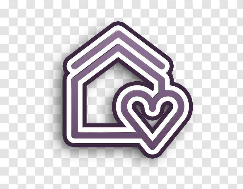 Heart Icon Home Real Estate - Logo - Symbol Transparent PNG
