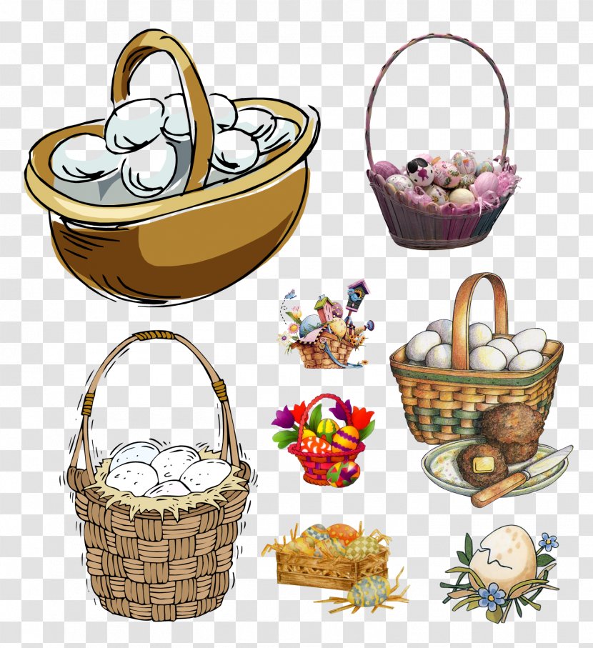 Easter Basket Clip Art Drawing - Watercolor - Of Fruits Transparent PNG