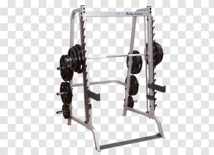 Smith Machine Power Rack Weight Training Barbell Fitness Centre - Exercise Equipment Transparent PNG