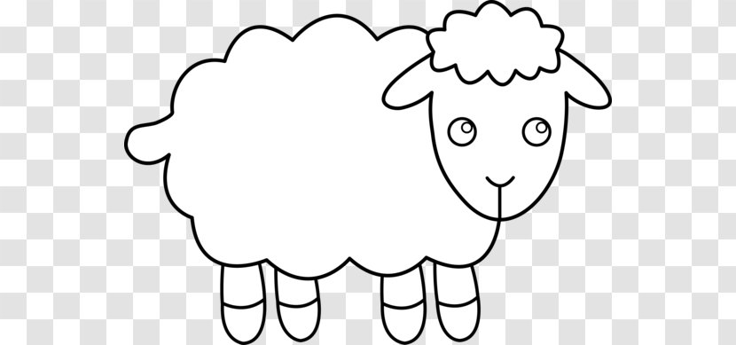 Sheep Goat Clip Art - Silhouette - Drawings For Kids Transparent PNG