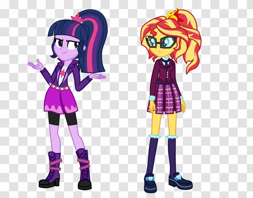 Sunset Shimmer My Little Pony: Equestria Girls Rainbow Dash - Applejack - Pony Transparent PNG