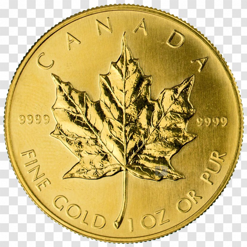 Canadian Gold Maple Leaf Ounce Obverse And Reverse - Carat - Coins Transparent PNG