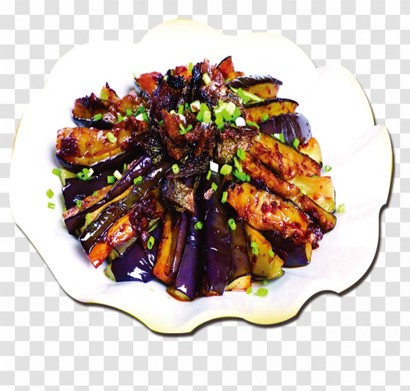 Red Braised Pork Belly Pot Roast Braising Eggplant Food - Vegetable - Delicious Transparent PNG