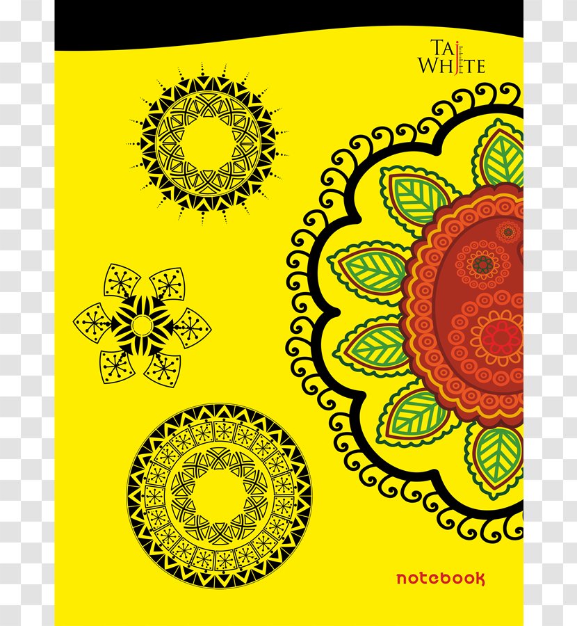 Notebook Taj White Visual Arts Graphic Design - Sunflower Transparent PNG