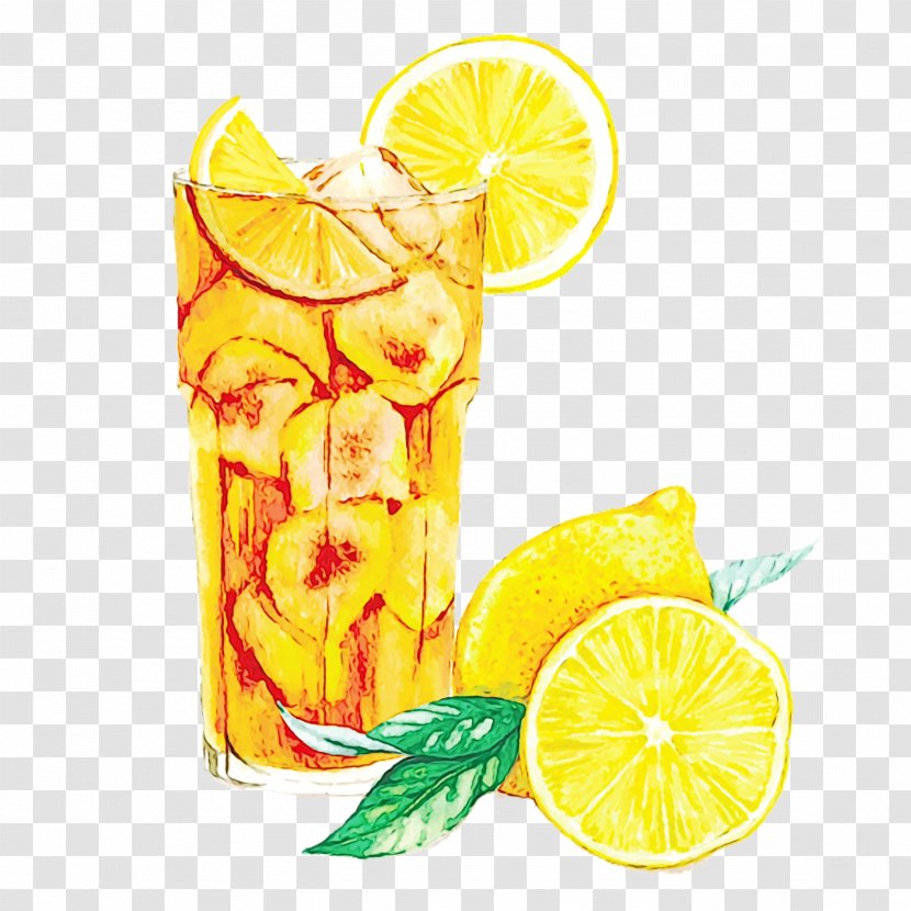Lemon Lemon-lime Lime Cocktail Garnish Drink - Orange Food Transparent PNG