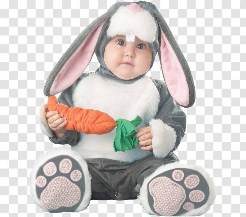 Easter Bunny Costume Infant Rabbit Child - Cartoon Baby Dress Transparent PNG