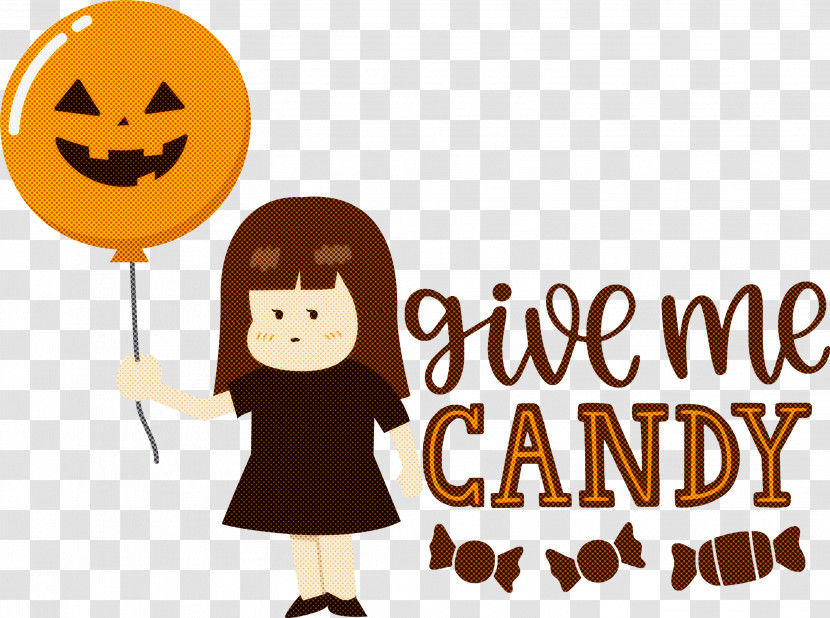 Give Me Candy Halloween Trick Or Treat Transparent PNG