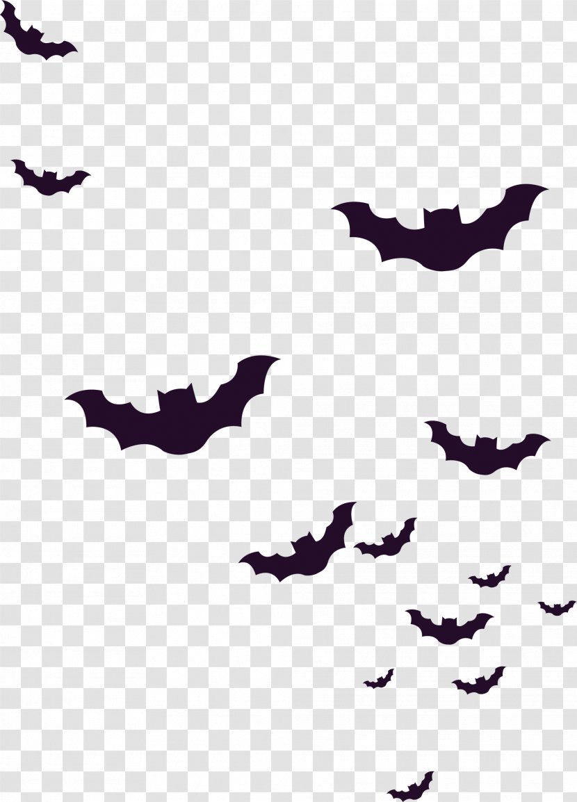 Bat Horror Clip Art - Silhouette - Black Transparent PNG
