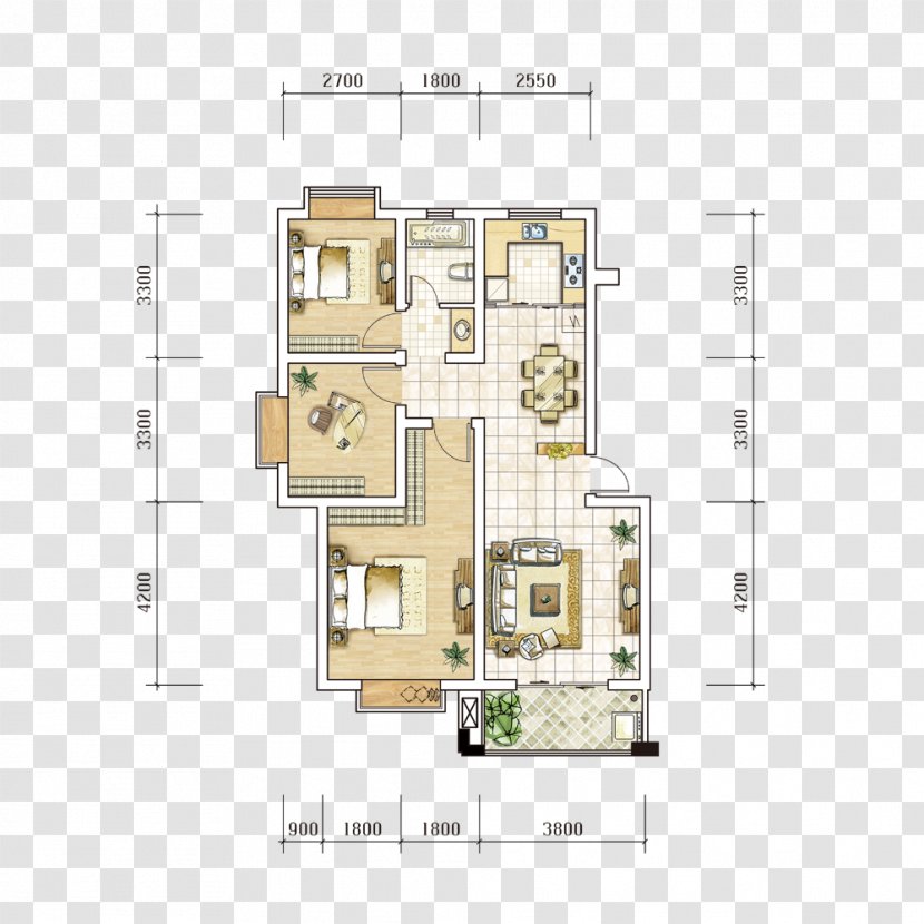 Template House Painter And Decorator - Architecture - Home Improvement Renderings Stylish Three-bedroom Size Chart Transparent PNG