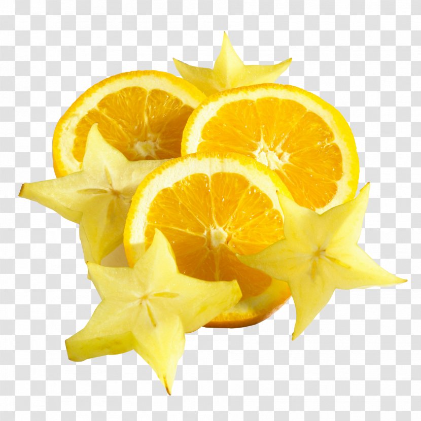 Lemon Carambola Orange Fruit - Peel - Picture Transparent PNG