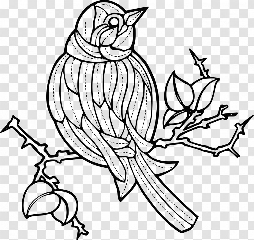 Line Art Clip - Artwork - Bird Transparent PNG