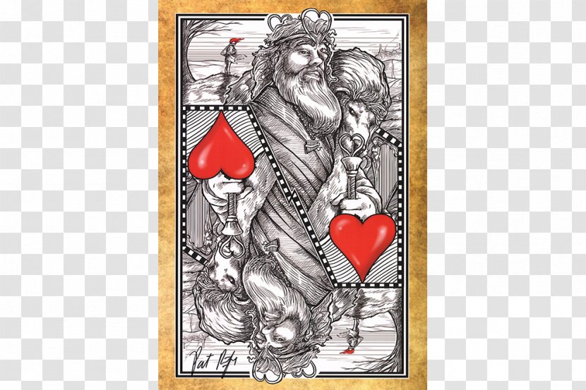 Playing Card Game Character Drawing - Silhouette - King Of Hearts Transparent PNG
