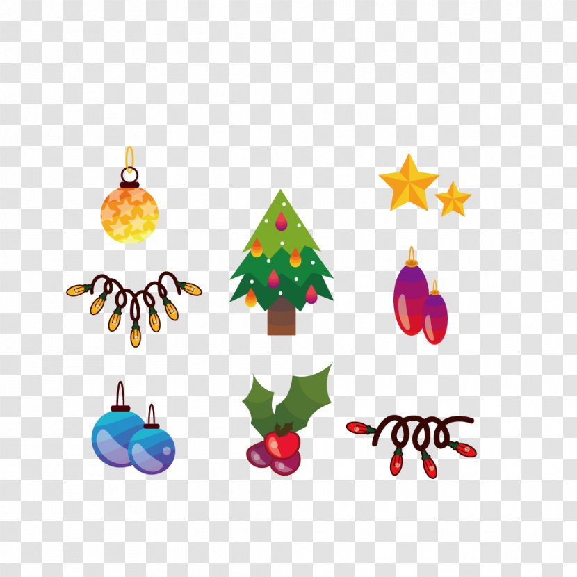 Christmas Tree Santa Claus Decoration - Small Items Transparent PNG