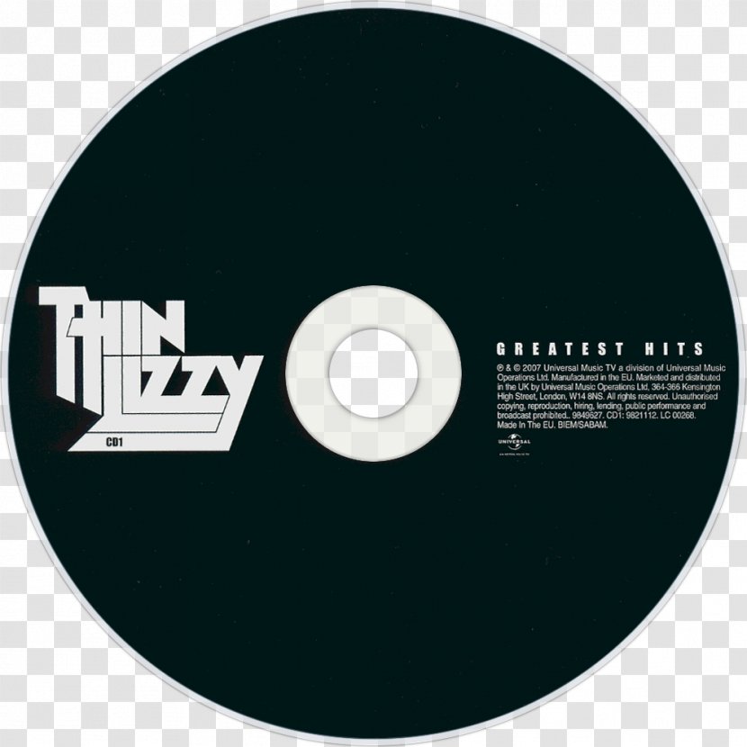 Compact Disc Greatest Hits Thin Lizzy Album - Tree - Heart Transparent PNG