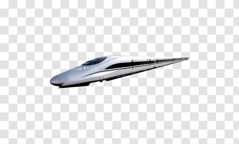Taiwan High Speed Rail Train High-speed Power Car - Streamlined Silhouette Of Iron Transparent PNG