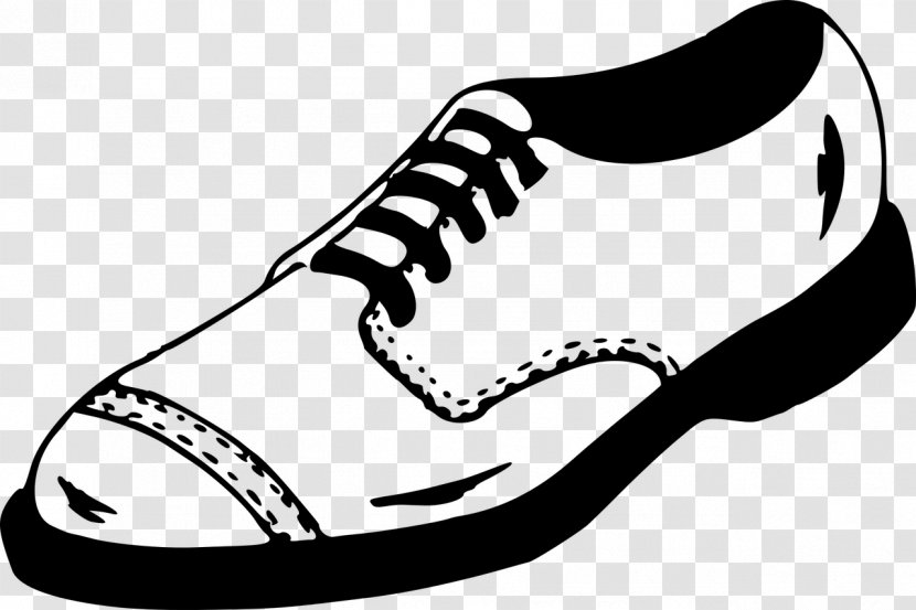 Derby Shoe Clip Art - Black And White - Spring Shoes Cliparts Transparent PNG