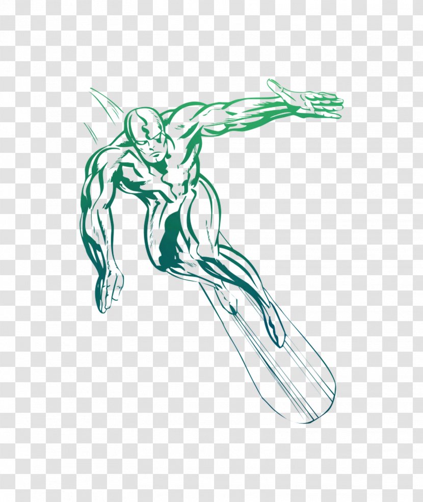 Silver Surfer Sticker Iron Man Decal Marvel Comics - Joint Transparent PNG