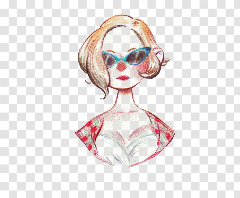 Drawing Animation - Flower - Short Hair Fashion Woman Transparent PNG