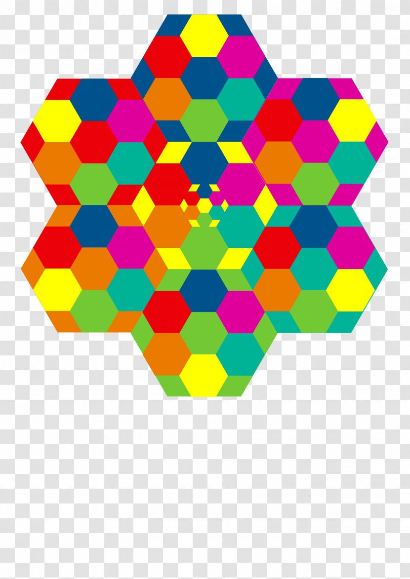 Hexagon Symmetry Clip Art - Area Transparent PNG