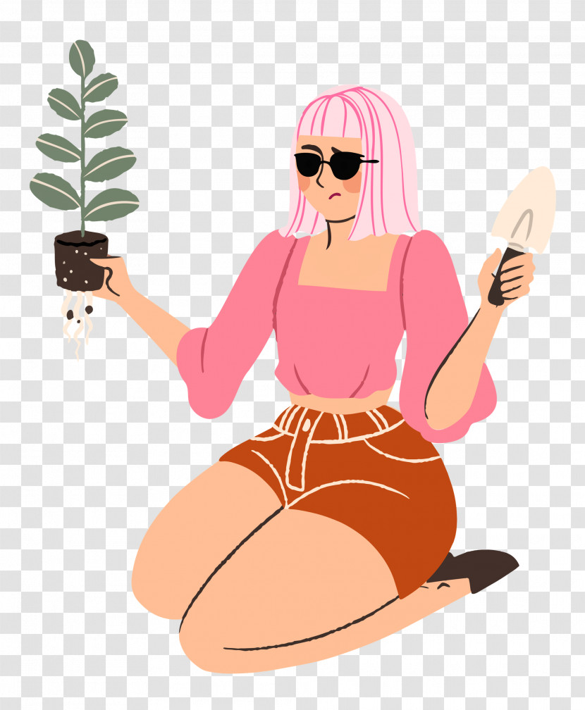 Planting Woman Garden Transparent PNG