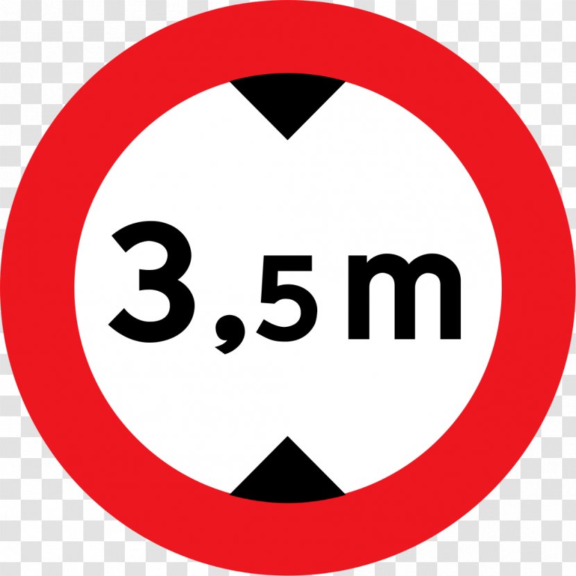 Traffic Sign Vehicle Height - Area - Road Signs In Denmark Transparent PNG