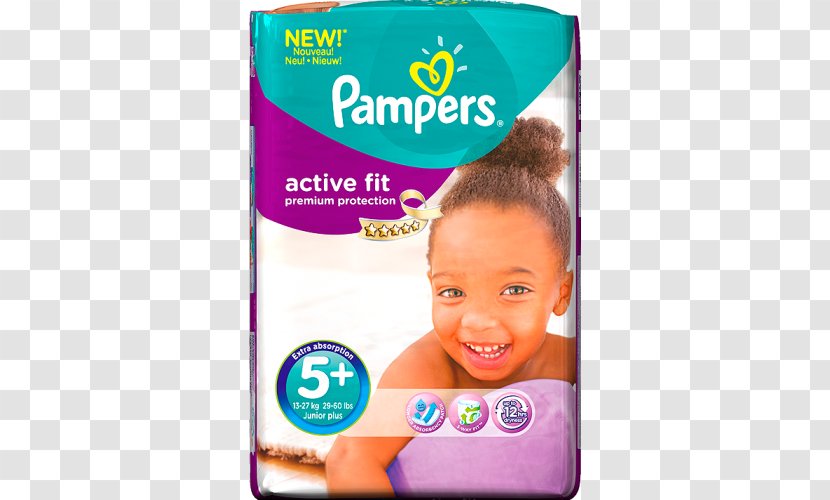 Diaper Pampers Baby-Dry Infant Baby Dry Size 5+ (Junior+) Value Pack 43 Nappies Transparent PNG