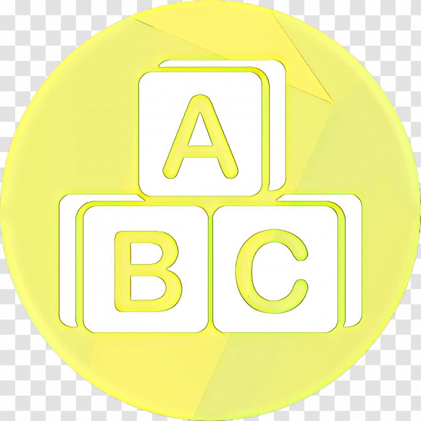 Yellow Font Logo Circle Icon Transparent PNG