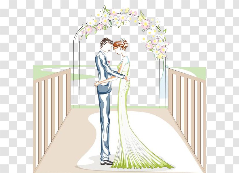 Wedding Bride Marriage Illustration - Love - Scene Transparent PNG