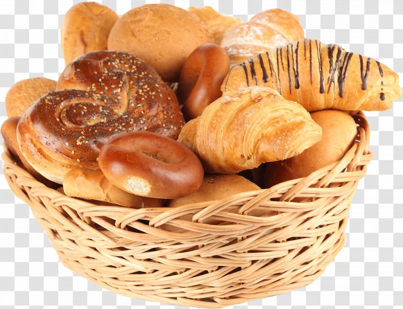 The Basket Of Bread Bakery - Baked Goods Transparent PNG