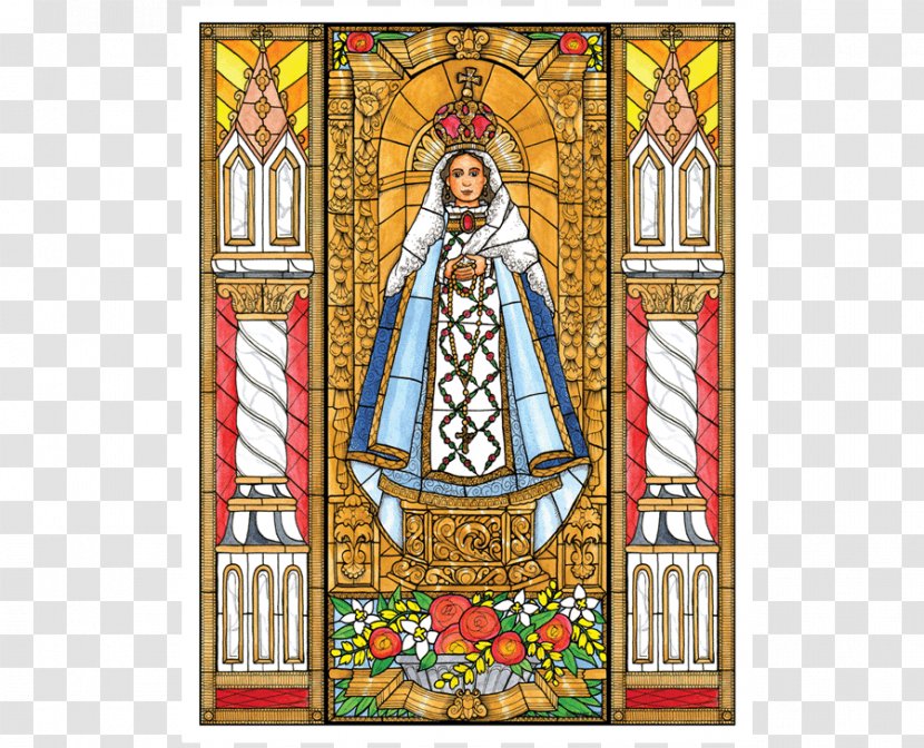 Stained Glass Retail Material - Mary Transparent PNG