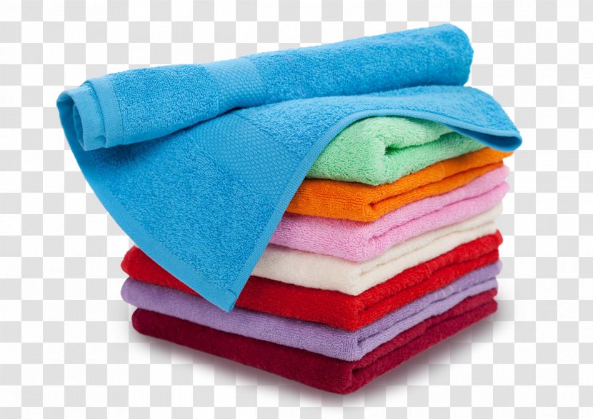 Towel Face Cotton Textile Bathroom - Swimming Pool - Cloth Transparent PNG