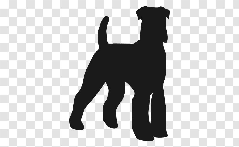 Dachshund Silhouette Miniature Schnauzer Puppy - Black Dog Transparent PNG