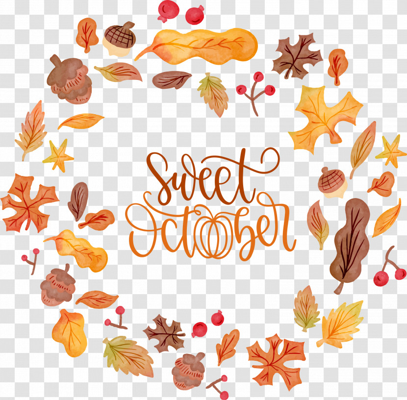 Sweet October October Autumn Transparent PNG