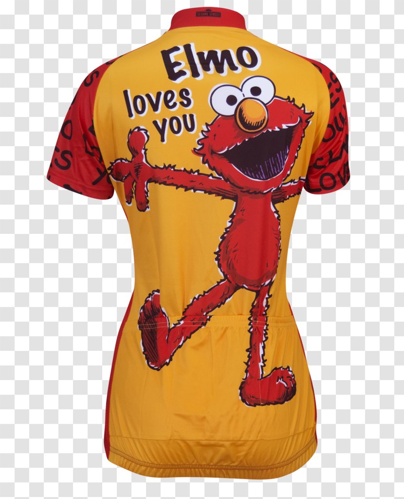 Elmo T-shirt Cycling Jersey - Marykate Olsen Transparent PNG