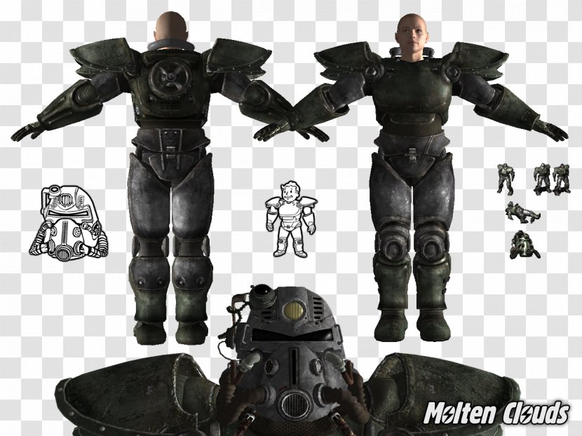 Fallout: New Vegas Brotherhood Of Steel Fallout 2 Van Buren 3 - Action Figure - Armour Transparent PNG