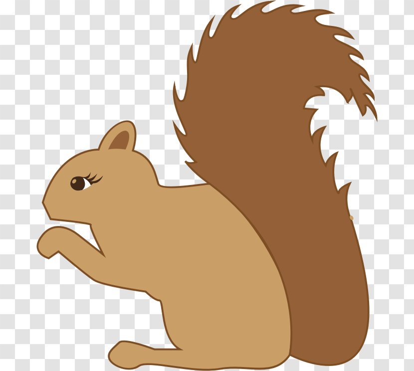 Squirrel Chipmunk Silhouette Clip Art - Cat Transparent PNG