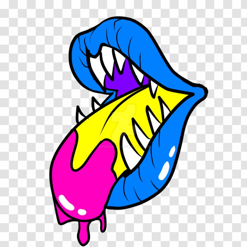 Trademark Logo DeviantArt Color - Fictional Character - Monster Mouth Transparent PNG