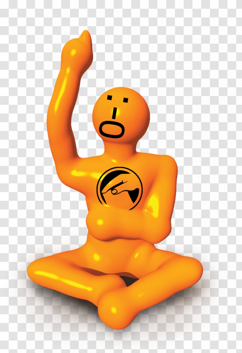 Finger Cartoon Figurine - Yellow - Design Transparent PNG