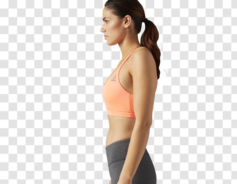 Sports Bra Reebok Clothing Sleeveless Shirt - Frame Transparent PNG