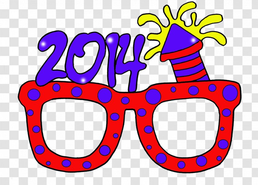 New Year's Eve Theatrical Property Clip Art - Eyewear - PHOTO BOOTH Transparent PNG