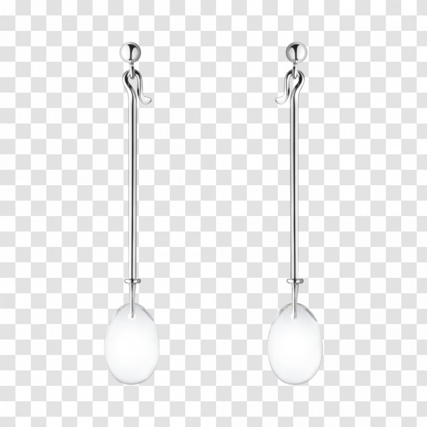 Earring Jewellery Georg Jensen Jewelry: Galley Guide Sterling Silver Quartz - A Pair Transparent PNG