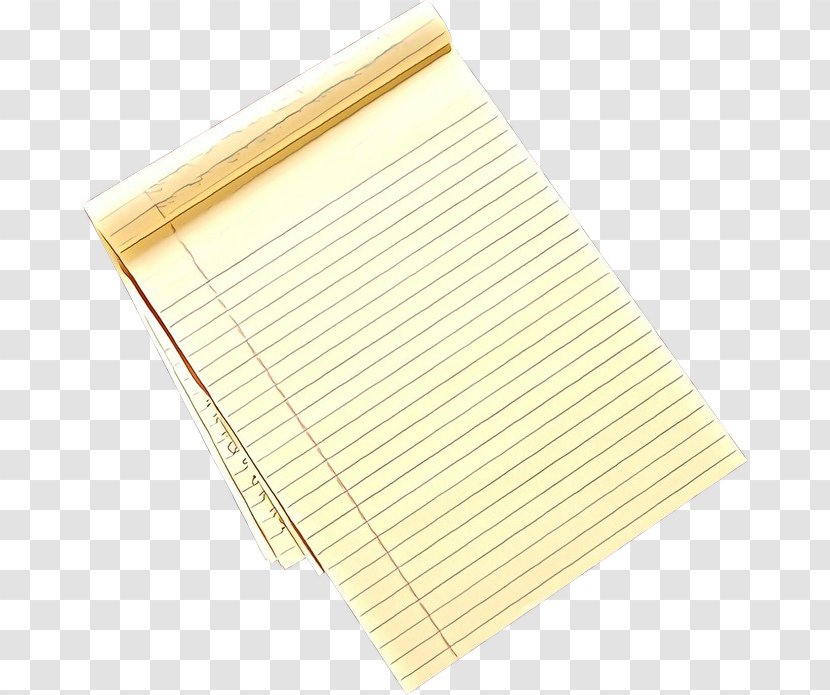 Yellow Beige Paper Product Index Card Transparent PNG