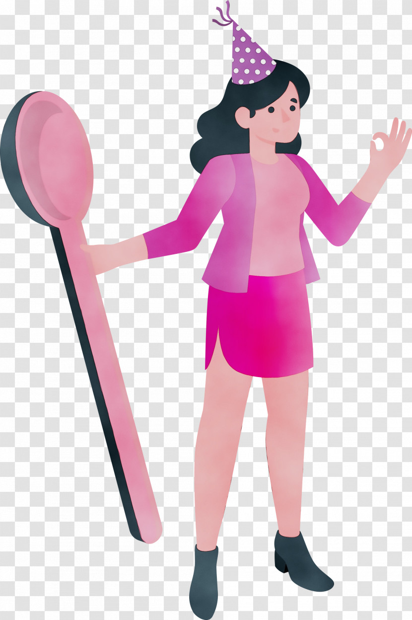 Costume Character Pink M Character Created By Transparent PNG